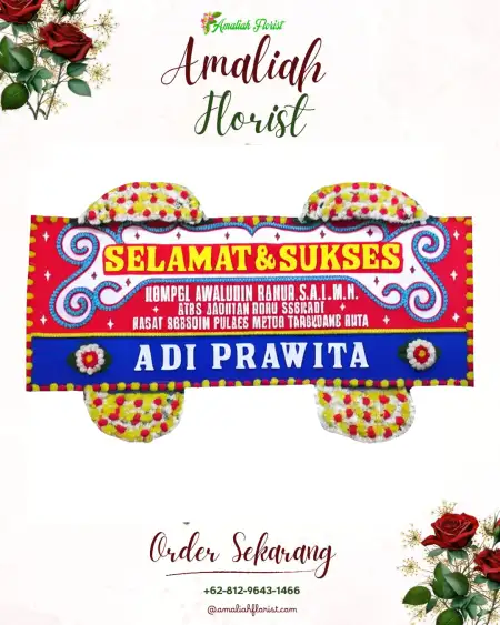 Papan Bunga Ucapan Selamat Bubon